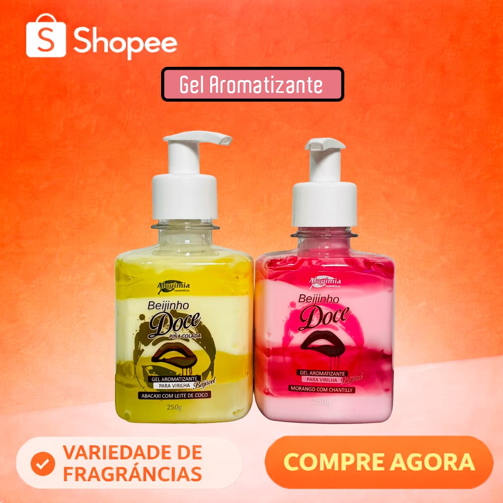 Gel Corporal Aromatizado 250g – Linha Beijinho Doce