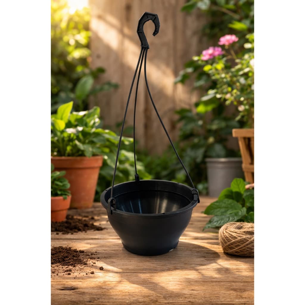 Kit 10 Vasos para Plantas Cuia 21 com Alça Plantas Pendentes Samambaias Jiboia Decoração