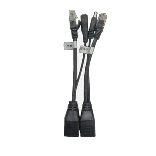 Kit 5 Pçs Adaptador Poe Para Camera Ip Injetor Splitter 30m