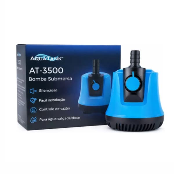 Bomba Submersa Aquatank At-3500 3500 L/h Aquários E Lagos 110v