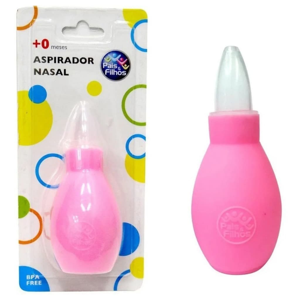 Aspirador Nasal Sugador Catarro Secreção Nariz Bebe Rosa Rosa Aspirador Nasal Sugador Catarro Secreção Nariz Bebe Rosa R