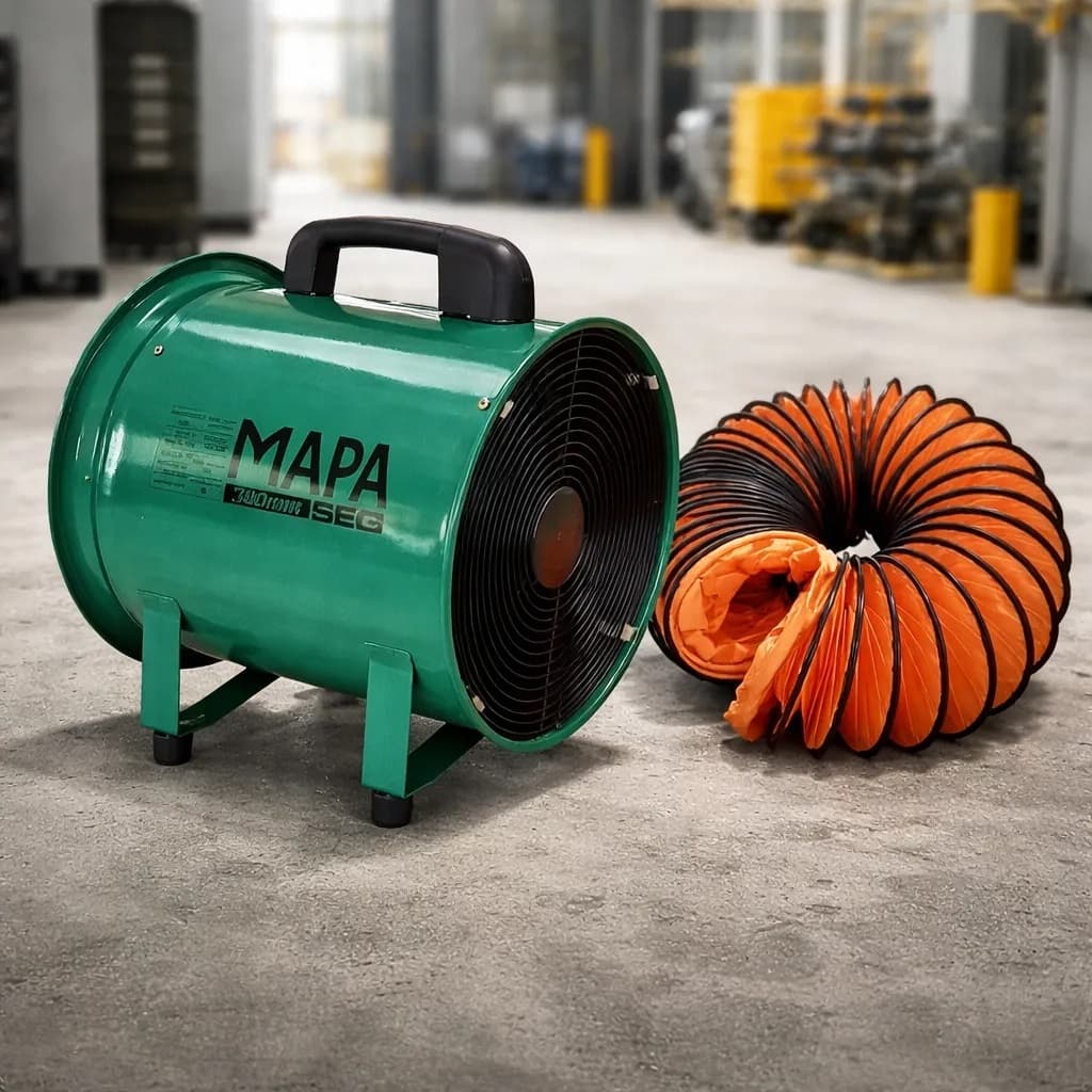 Exaustor para espaço confinado 300mm com Duto de PVC 10 mts CH12 Potente