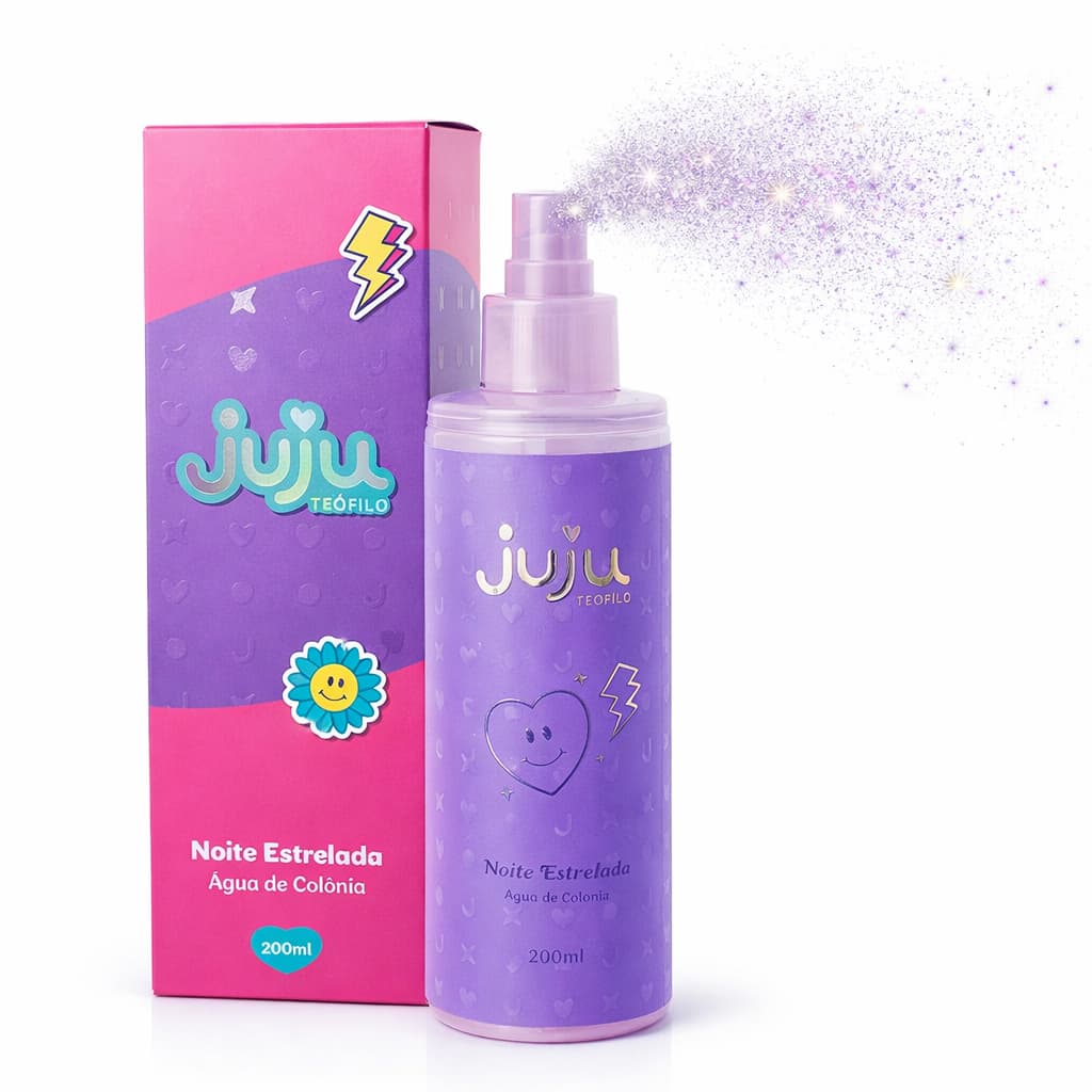 Body Splash Juju Teófilo Suave Floral Frutal Dia a Dia Noite Estrelada