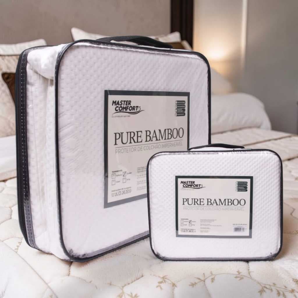 PROTETOR DE COLCHÃO  IMPERMEAVEL PURE BAMBOO CASAL, QUEEN OU KING LINHA PREMIUM