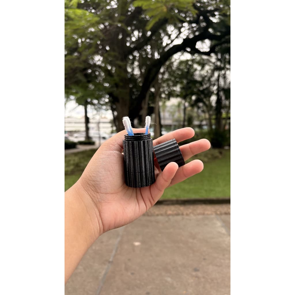 🧼 Porta Cotonetes Portátil para Viagem - Higiene e Organização ✨