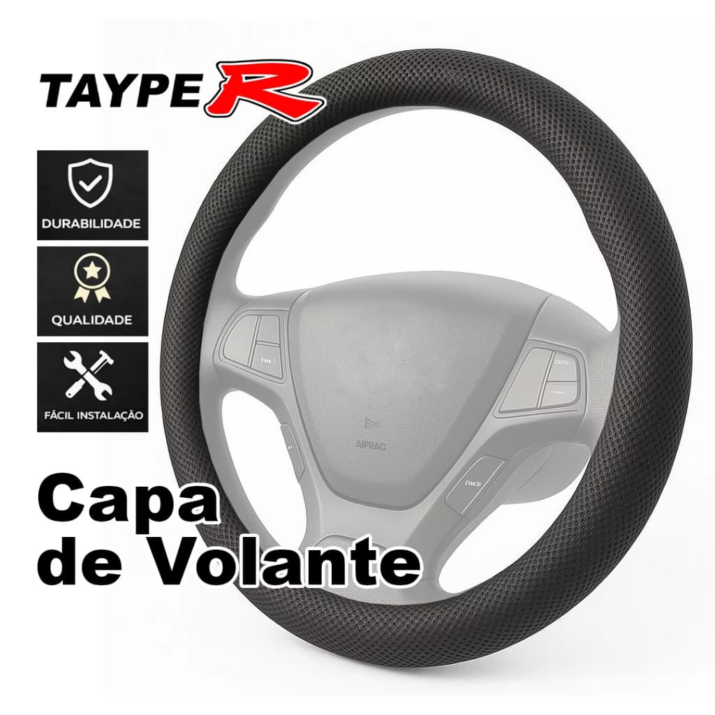 Capa Para Volante Couro Automotivo Antiderrapante Universal Premium