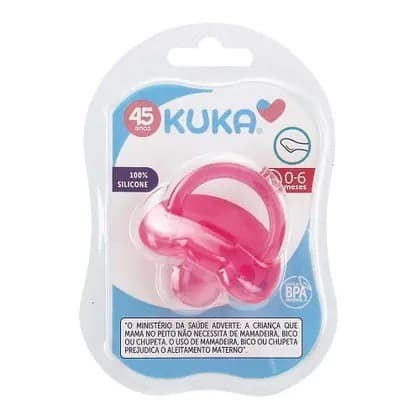 Chupeta Kuka Silicone Soft Ortodontico Rosa 0-6 meses Tamanho 1