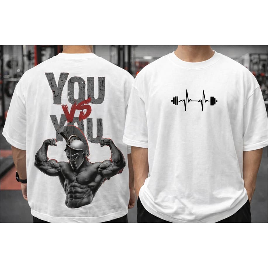Camiseta Oversized Espartano You vs You Fitness – Envio Rápido