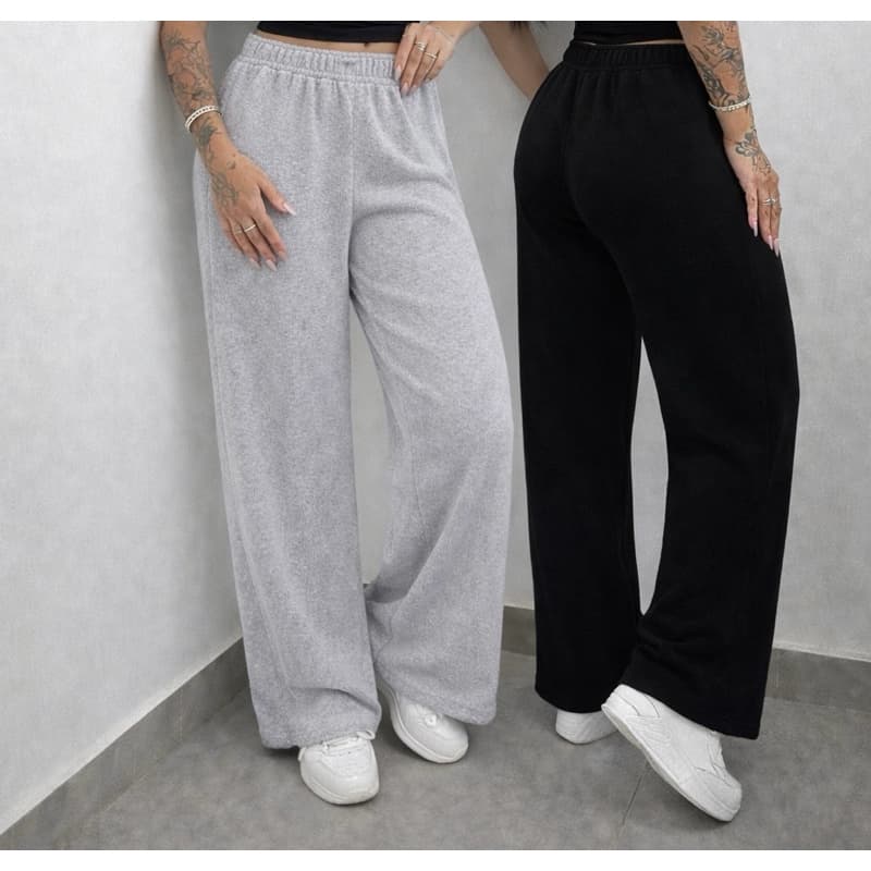 Calça Pantalona Feminina Cintura Alta Lanzinha Premium Elegante Confortável