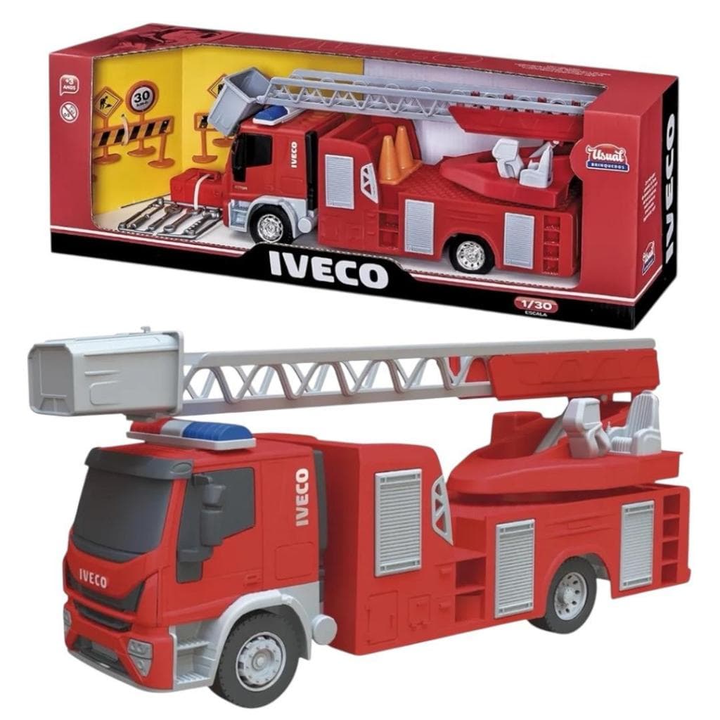Caminhão Miniatura Iveco Tector Bombeiro De Brinquedo 583 Usual