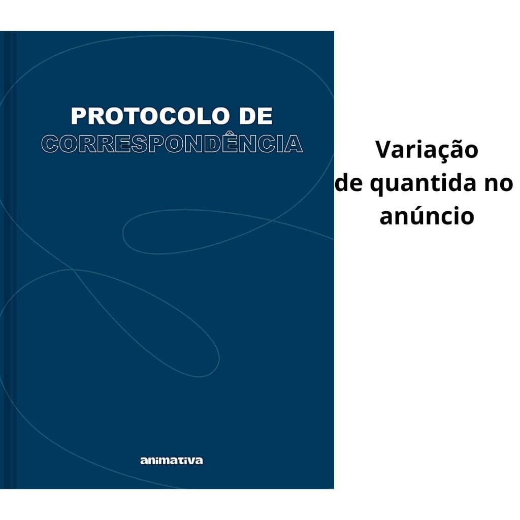 Livro Protocolo de Correspondência 104 Folhas - Azul