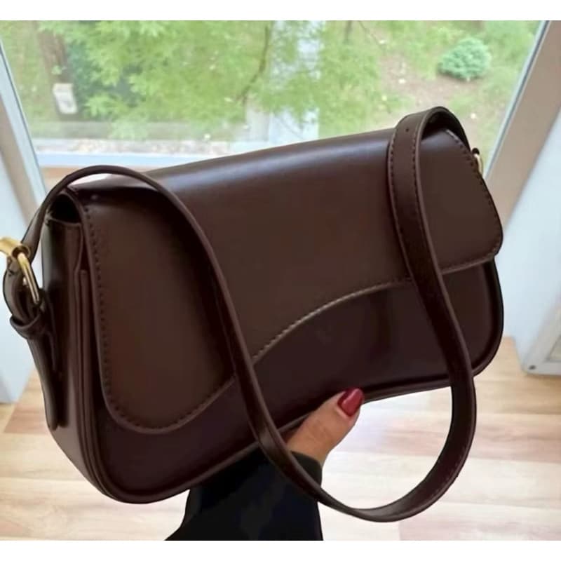 Bolsa Feminina Baguete de Ombro Tiracolo Casual Moda Elegante Fashion Passeio Dia a Dia Alça Ajustável