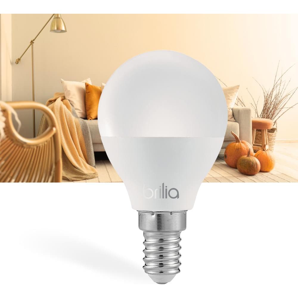 Kit 2 Lâmpadas - Mini Globo LED E14 2700k + Bolinha Incandecente E27 15W 220V