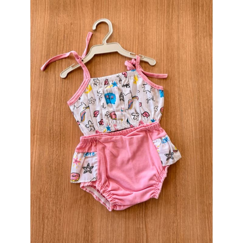 Banho De Sol/ Calcinha + Top/ Meninas/ Bebê