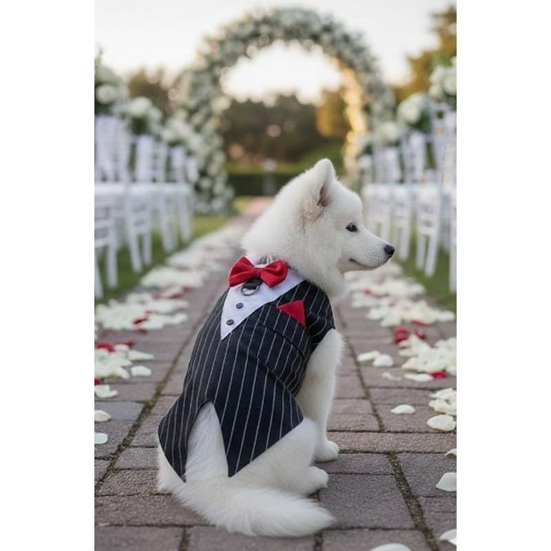 Smooking de festa para cães e gatos/Terno pet para casamento