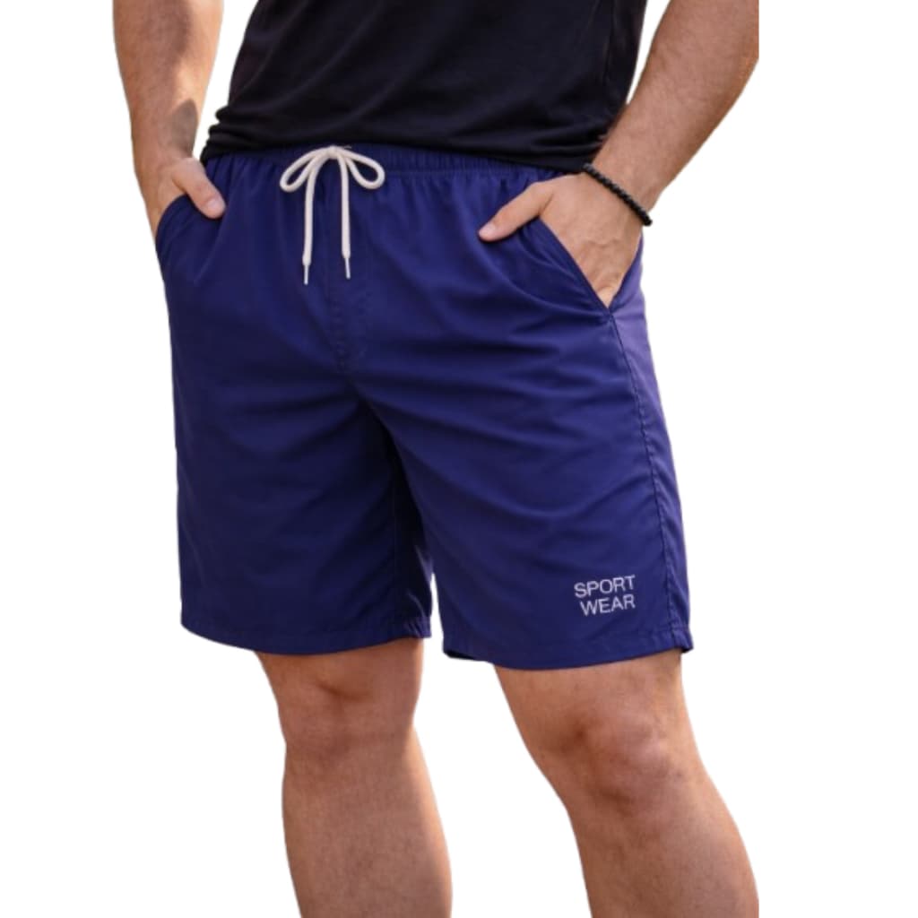 Bermuda Masculina Tactel Plus Size Leve Confortável Secagem Rápida Verão
