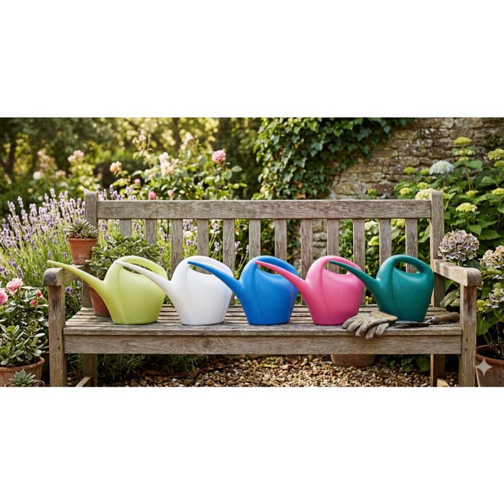 Regador Bico Fino Longo 2 Litros Jardim Horta Plantas Flores Água