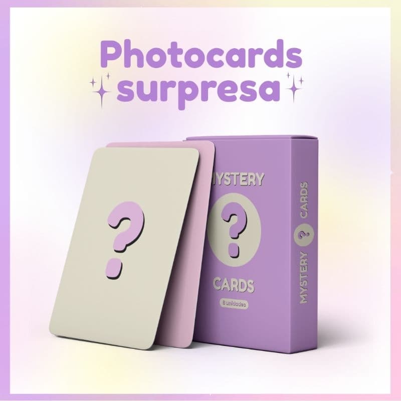 Photocards Surpresa - Kit com photocards misteriosos 8un e 16un (LEIA A DESCRIÇÃO)
