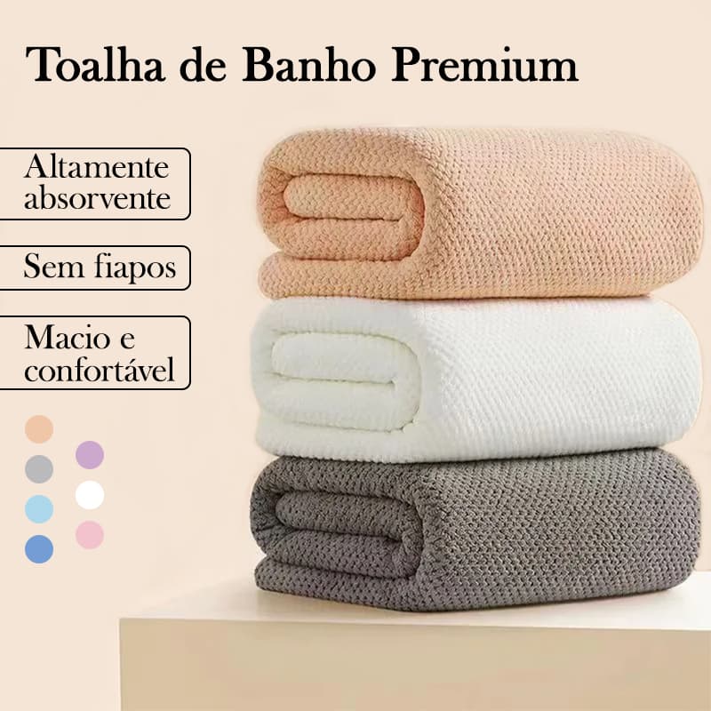 Toalha De Banho Grande Microfibra Secagem Rápida Macia Compacta Viagem Natação Academia Seca