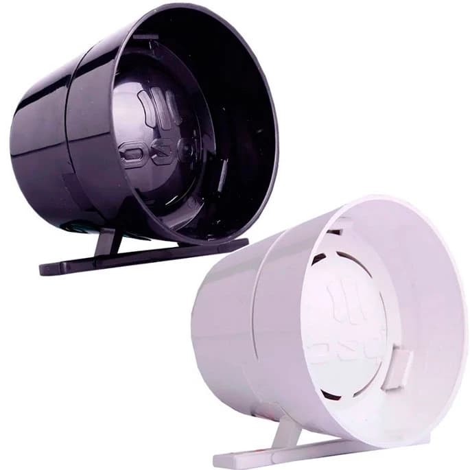 Sirene Para Alarme e Cerca Eletrica 12V Alta Potencia 116db Preta ou Branca