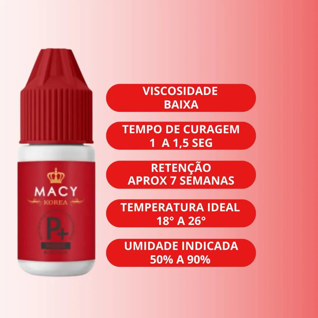 Cola Adesivo Macy P De 5ml Para Extensão De Cílios Fox Eyes PretoCola Adesivo Macy P De 5ml Para Extensão De Cílios Fox
