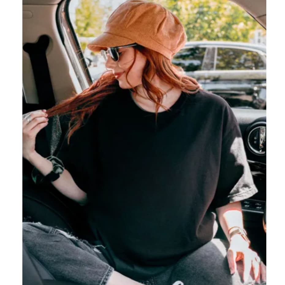 Camiseta Feminina Básica Manga Curta Casual Gola Alta Canelada Streetwear Moda Feminina