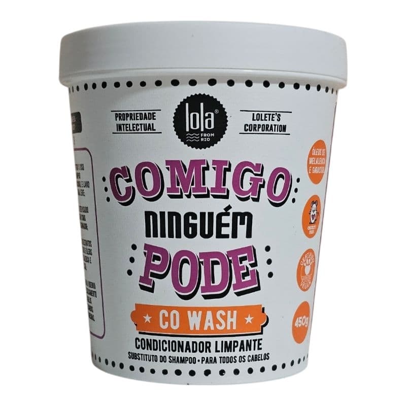 Comigo Ninguem Pode Condicionador Limpante Co Wash Lola Cosmetics 450g