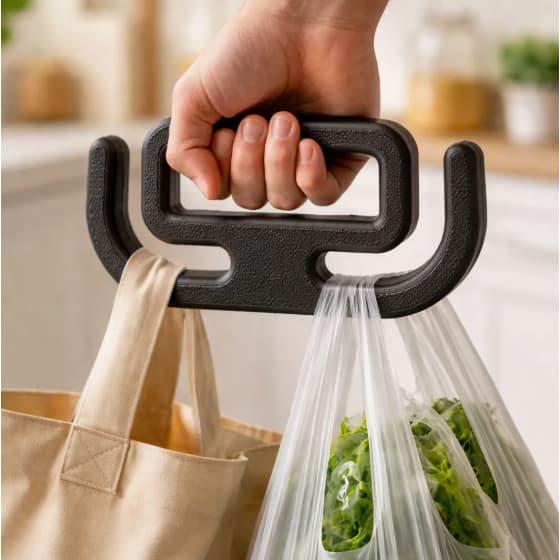 Suporte para Sacolas de Compras | Alça Ergonômica para Carregar Sacolas | Impressão 3D