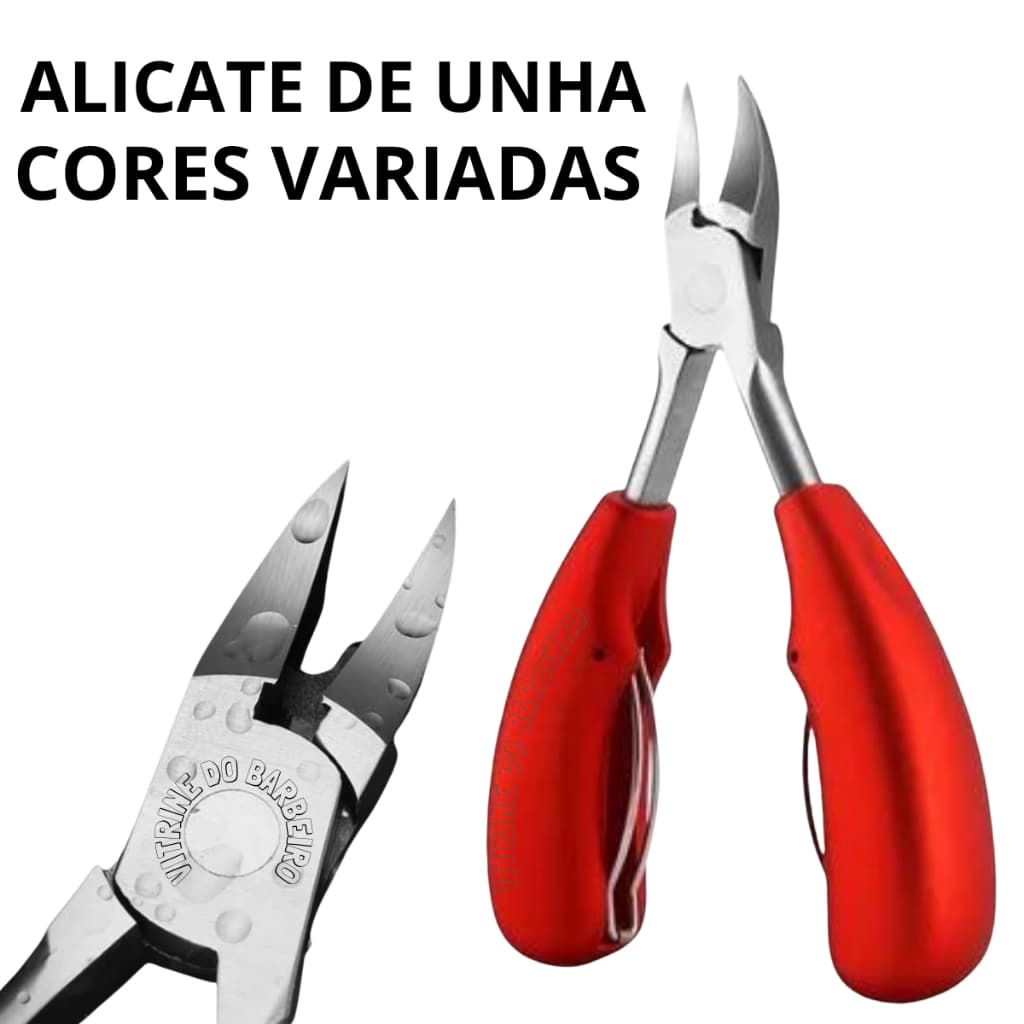 Alicate Cortador De Unha Curvo Aço Inox Para Unhas Pé E Mão!