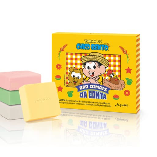 Estojo de sabonetes infantil chico bento jequiti