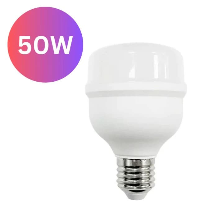 Kit 2/3/4/5 Lâmpada 50W Bulbo Led T100 Branco Frio 4000 Lumens IP20