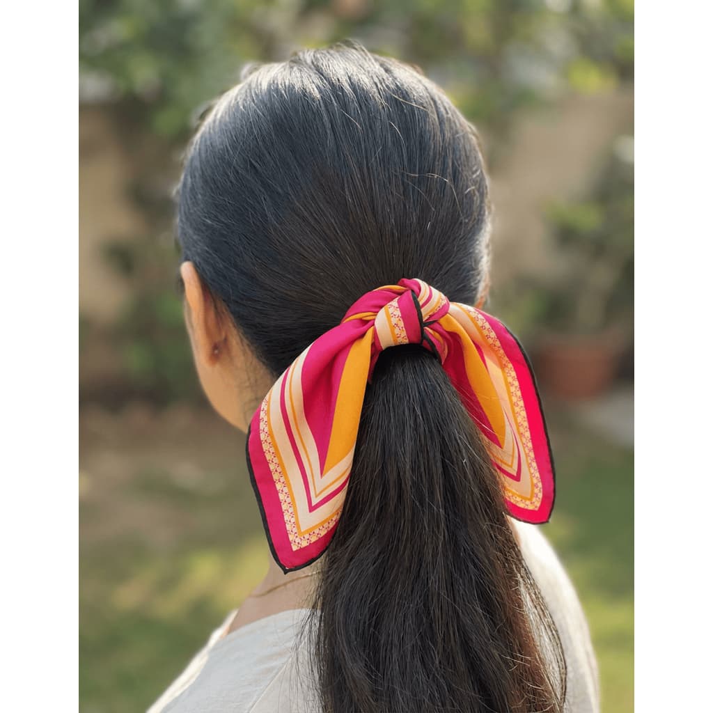 Mini Lenço Feminino Cetim 45x45 cm Quadrado Pequeno Cabelo Bolsa Vibrante