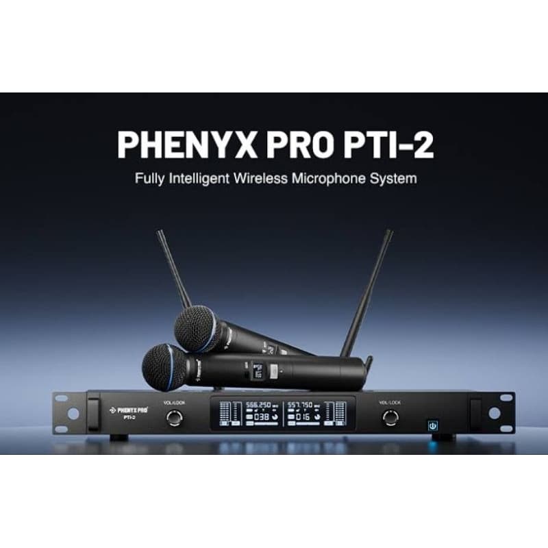 microfone duplo PHENYX PRO PTI-2 com talkback monitor nos dois bastões ULTIMA UNIDADE NO BRASIL