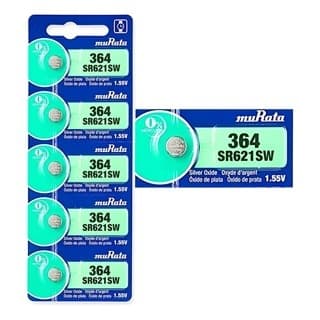 Bateria 364 Murata Cartela 5 unidades SR621SW Original Relógio Sony Alta Durabilidade Kit c/ 5