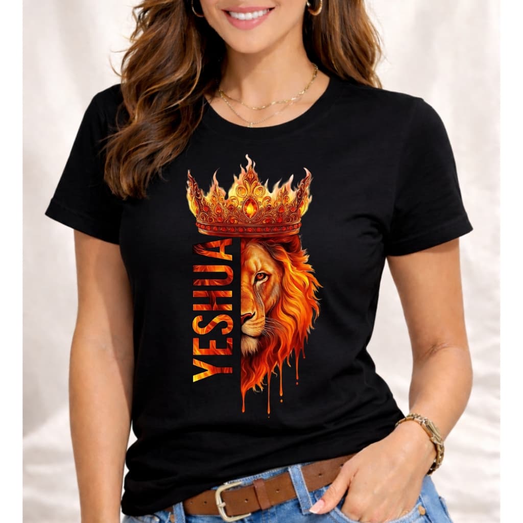 Vista o Leão de Judá! Camiseta Yeshua exclusiva: fé e estilo em 12x. Aproveite a oferta