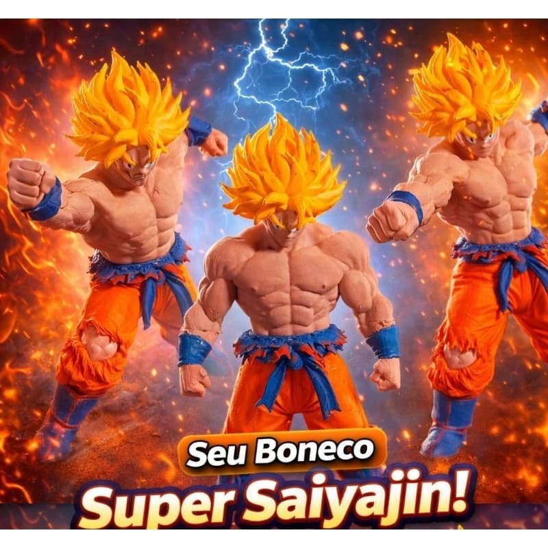 Boneco Guerreiro Super Saiyajin – Edição Poder Máximo