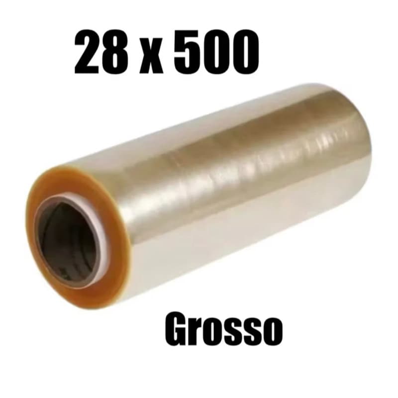 Bobina Plástico Filme PVC 28cm x 500m - Resistente e Versátil para Alimentos