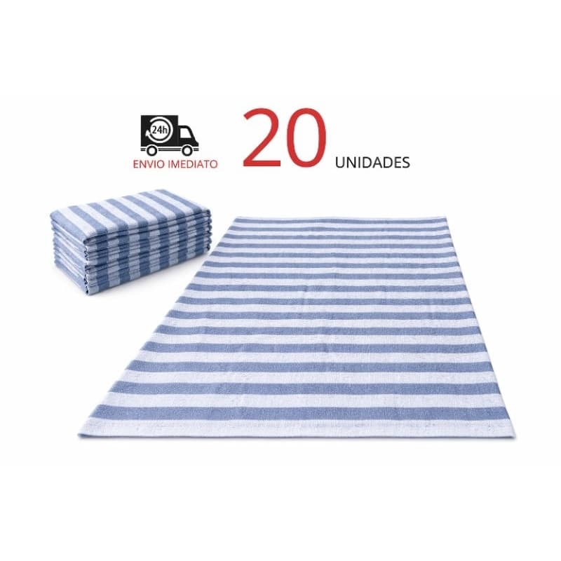 Pano De Chão,Pano De Limpeza, Listrado Especial Flanelado ,100% Algoão Kit Com 20 unidades Tamanho 48x69 CM