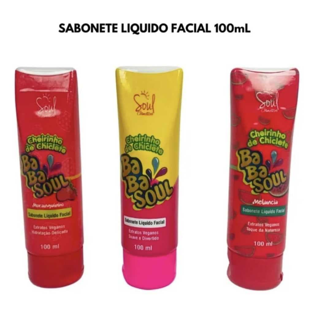 Sabonete Facial com cheirinho de chiclete Babasoul 100 ml