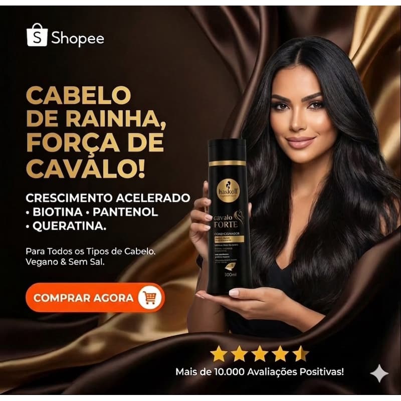 Condicionador Cavalo Forte Haskell 300ml Original - Envio Imediato