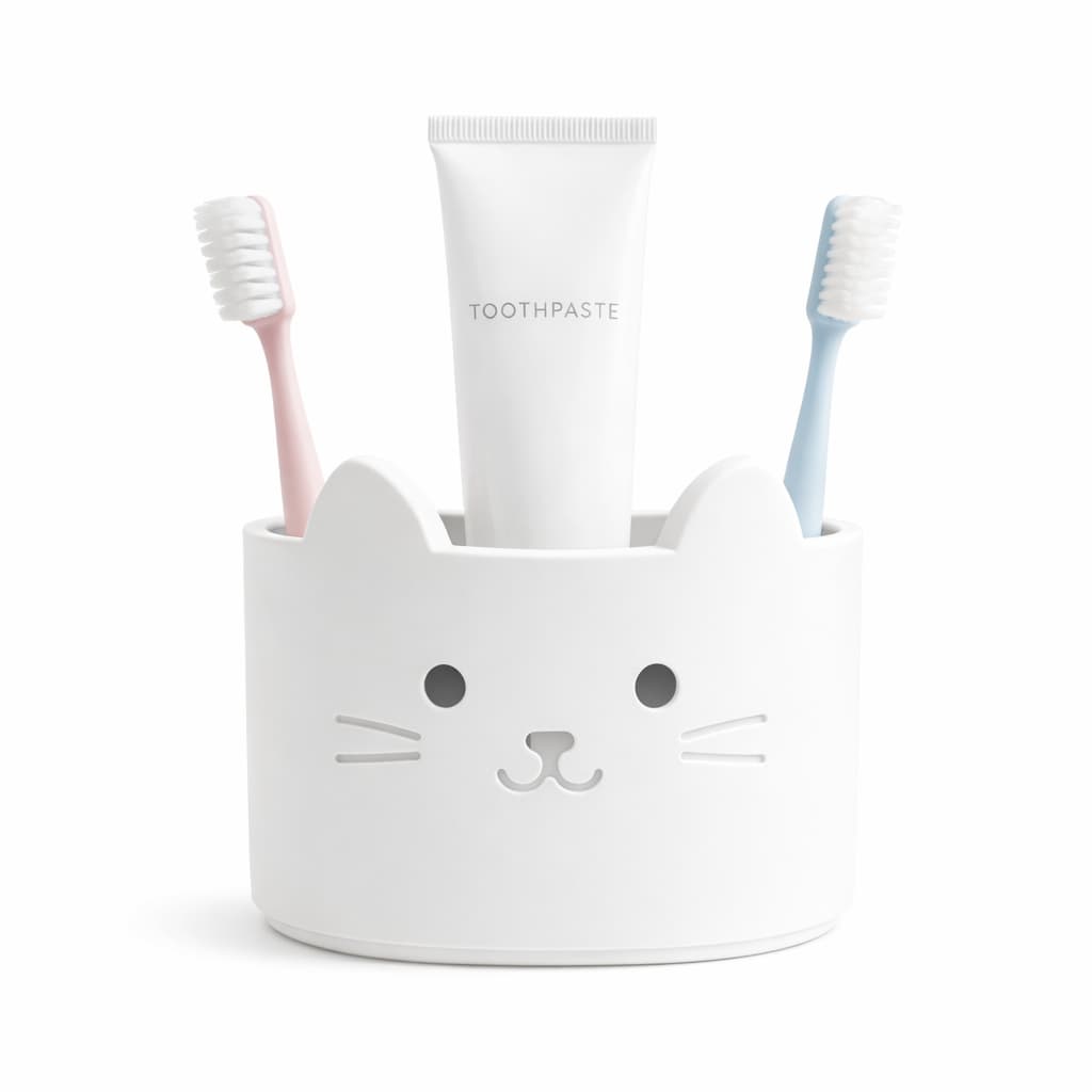 🐱 Porta Escova Gatinho — Organização com Estilo e Delicadeza
