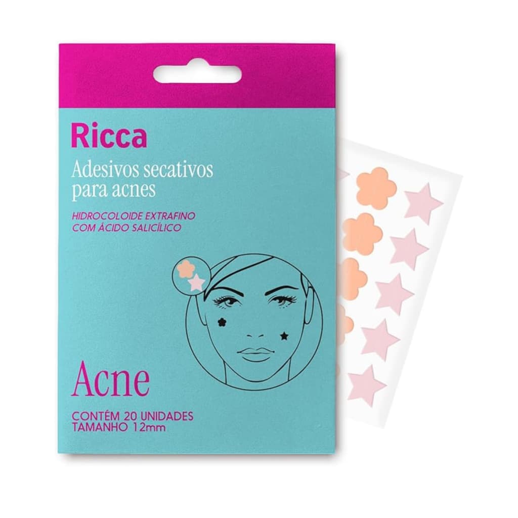 Adesivo Secativo Anti Acne Ricca – Cuidado Prático e Eficiente para Espinhas!