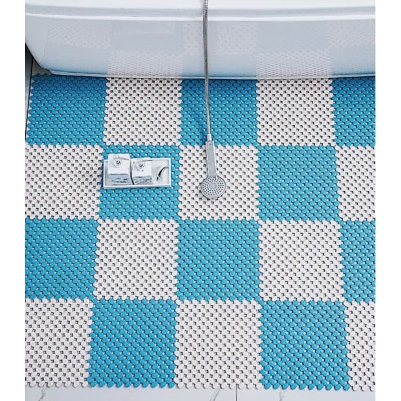 Kit 16 tapete modular 25x25 Superfície Antiderrapante para Box banheiro sauna vestiário piscina