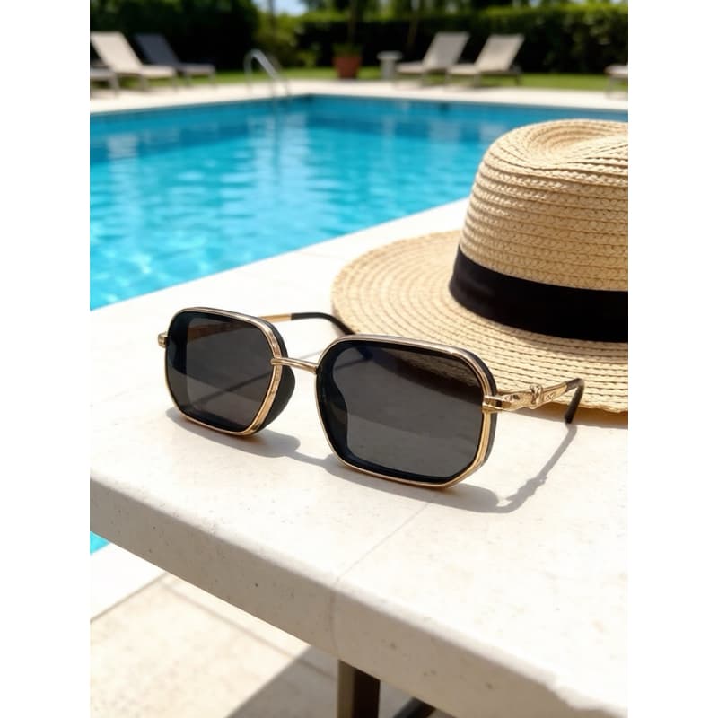 Novos óculos de sol femininos, armação grande com proteção UV, que fazem o rosto parecer menor, lentes polarizadas.