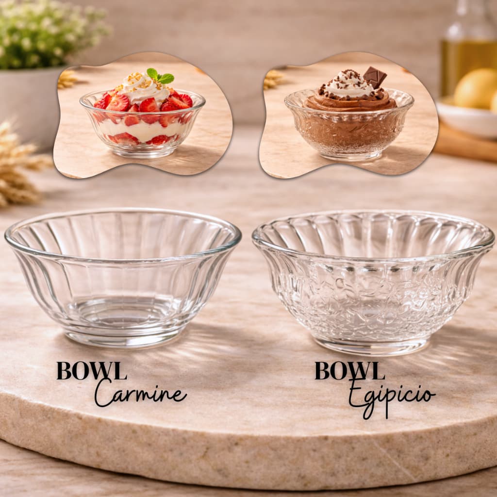Jogo De Sobremesa Tigela Bowl 3, 6 ou 12 Peças 250ml Potes Em Vidro
