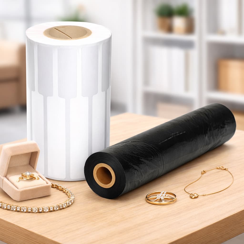 Kit Etiquetas Joia e Ótica Em Bopp Alta Qualidade + Ribbon de Alta Qualidade