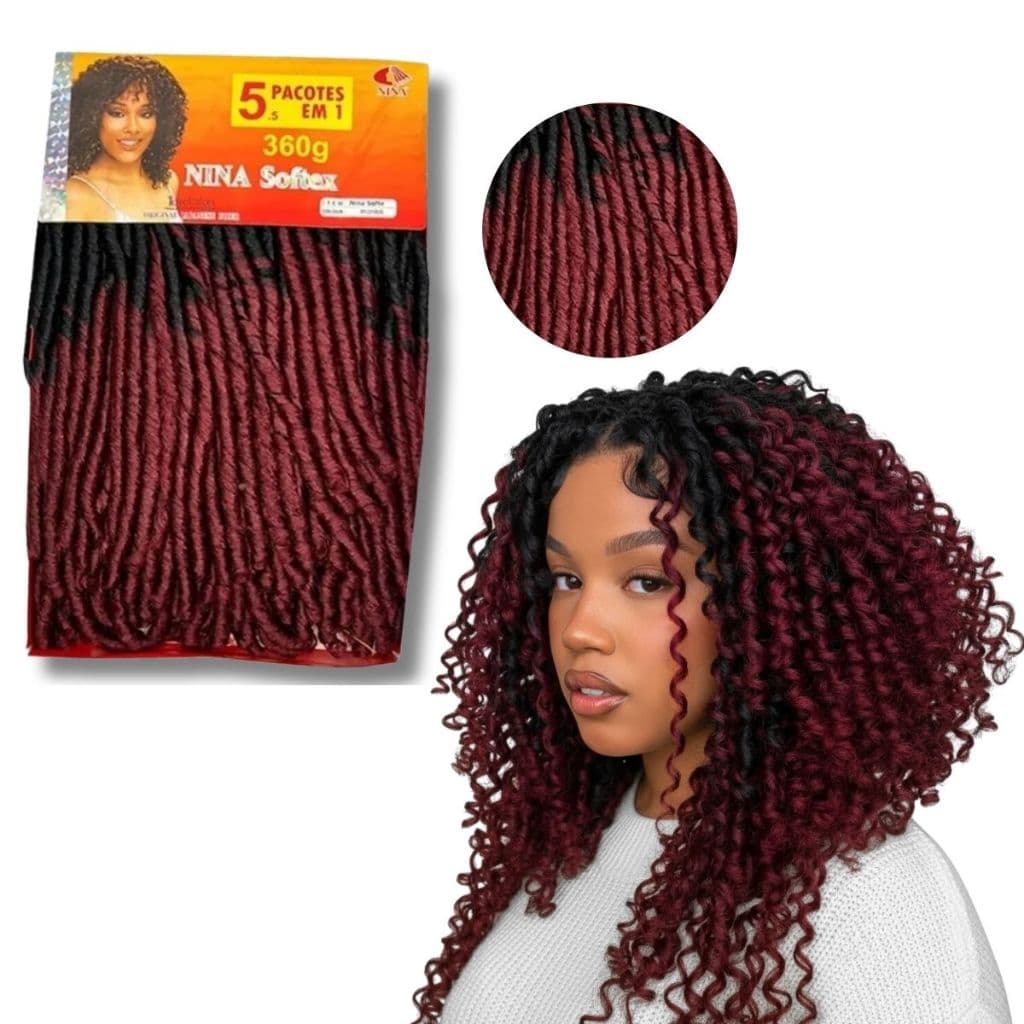 Cabelo Nina Softex Pacotão 360 Gramas Faz Uma Cabeça Inteira Cacheado Fio A Fio Crochet Braid