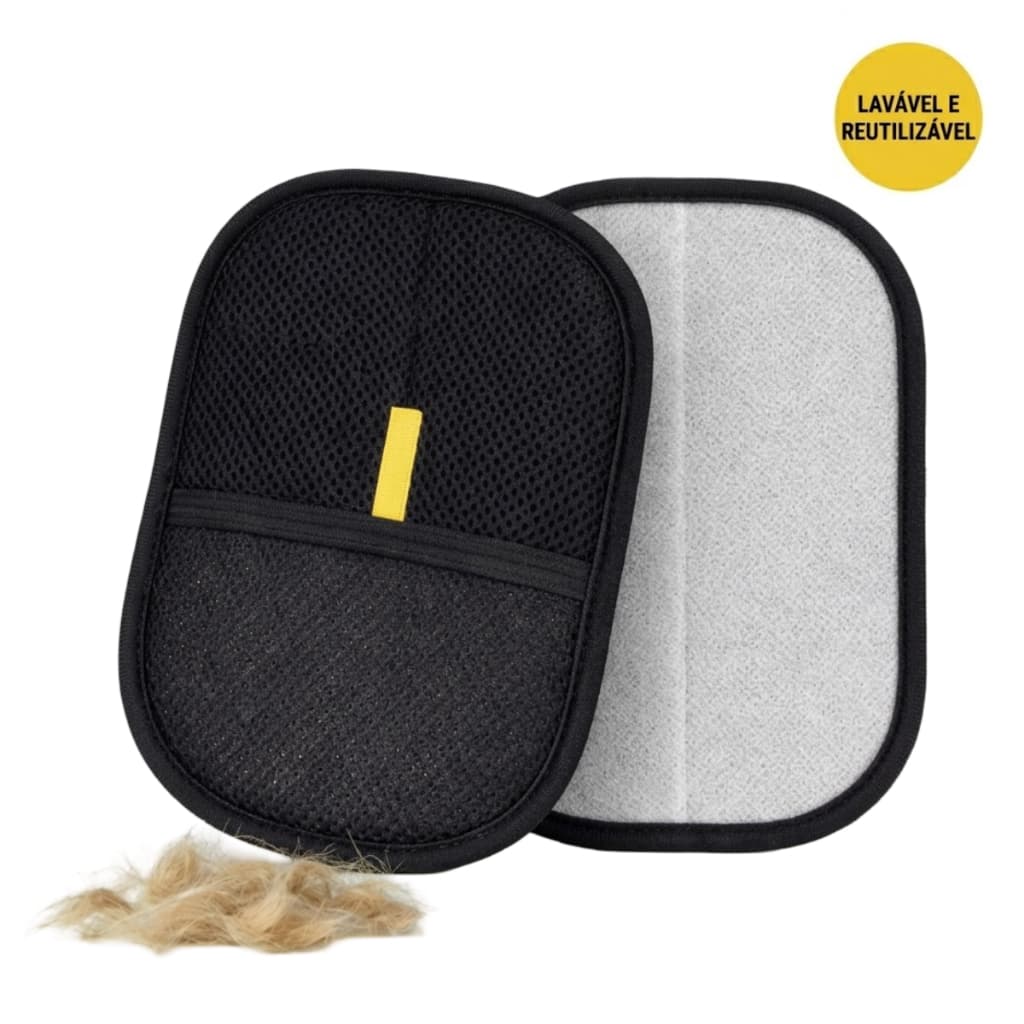Removedor Pelos Pet Roupa Sofá Carpete Tira Pelo Reutilizável Lavável Removedor Fiapos