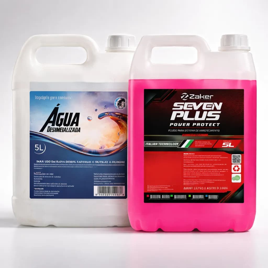 Kit Aditivo Concentrado Radiador Agua Desmineralizada 5l Ro Rosa
