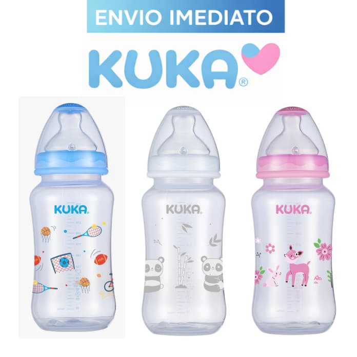 Mamadeira Big Natural 330ml com Bico Big Ortodôntico Anatômico N°2 M – Kuka